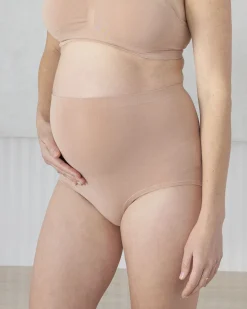 Bamboo Maternity Brief In Nude