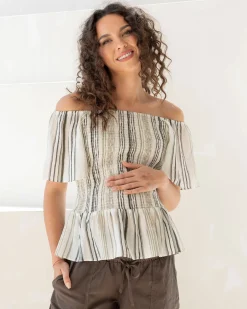 Bridgette Maternity Summer Peplum Top