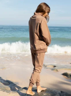 Calla Zip Front Maternity Sweatshirt & Sweatpants Set