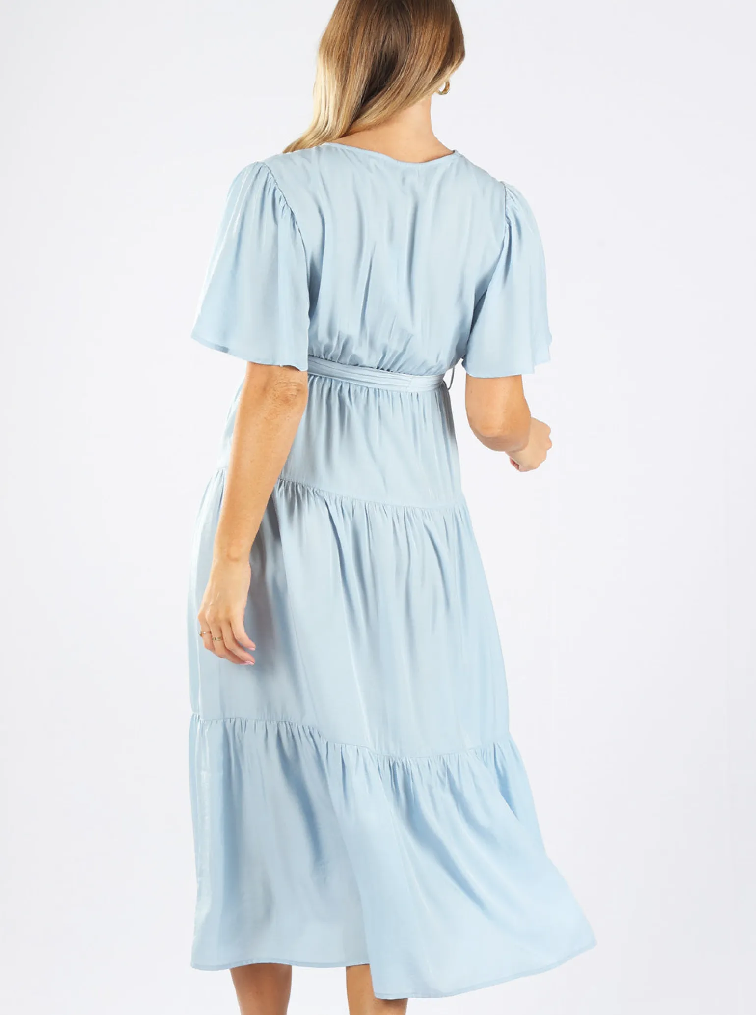 Cara Blue Baby Shower Maternity Dress