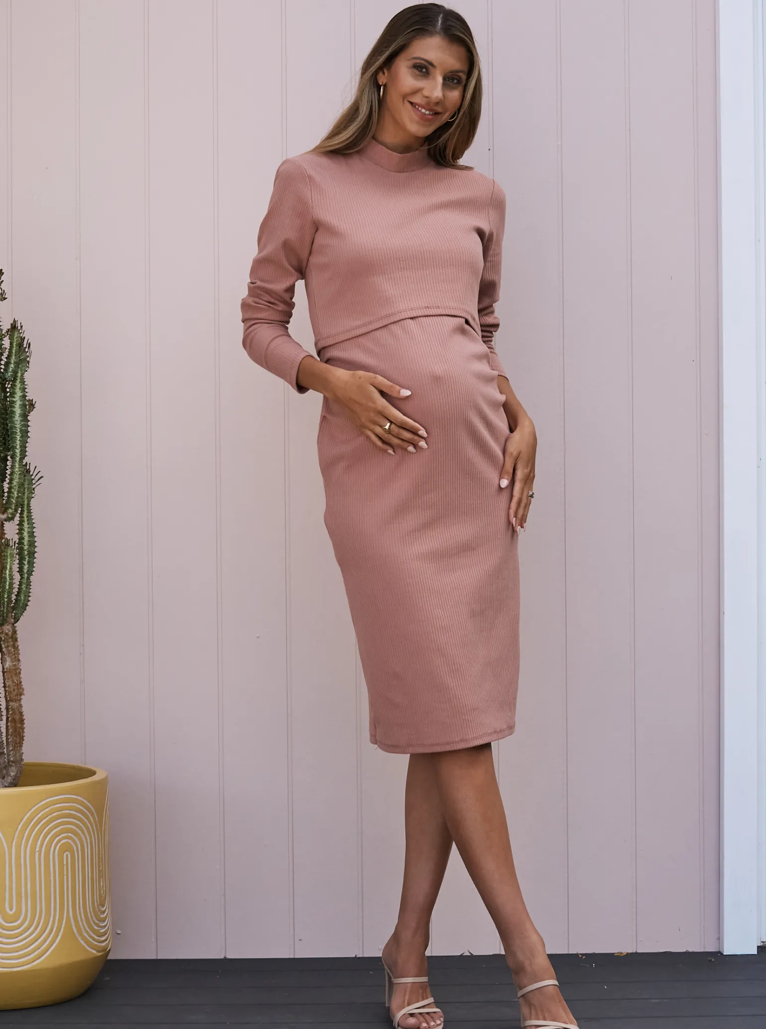 Clarisse 2-in-1 Tank Dress with Crop Top- Apricot