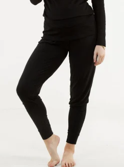 Ella Cuffed Maternity Comfort Lounge Pants in Black