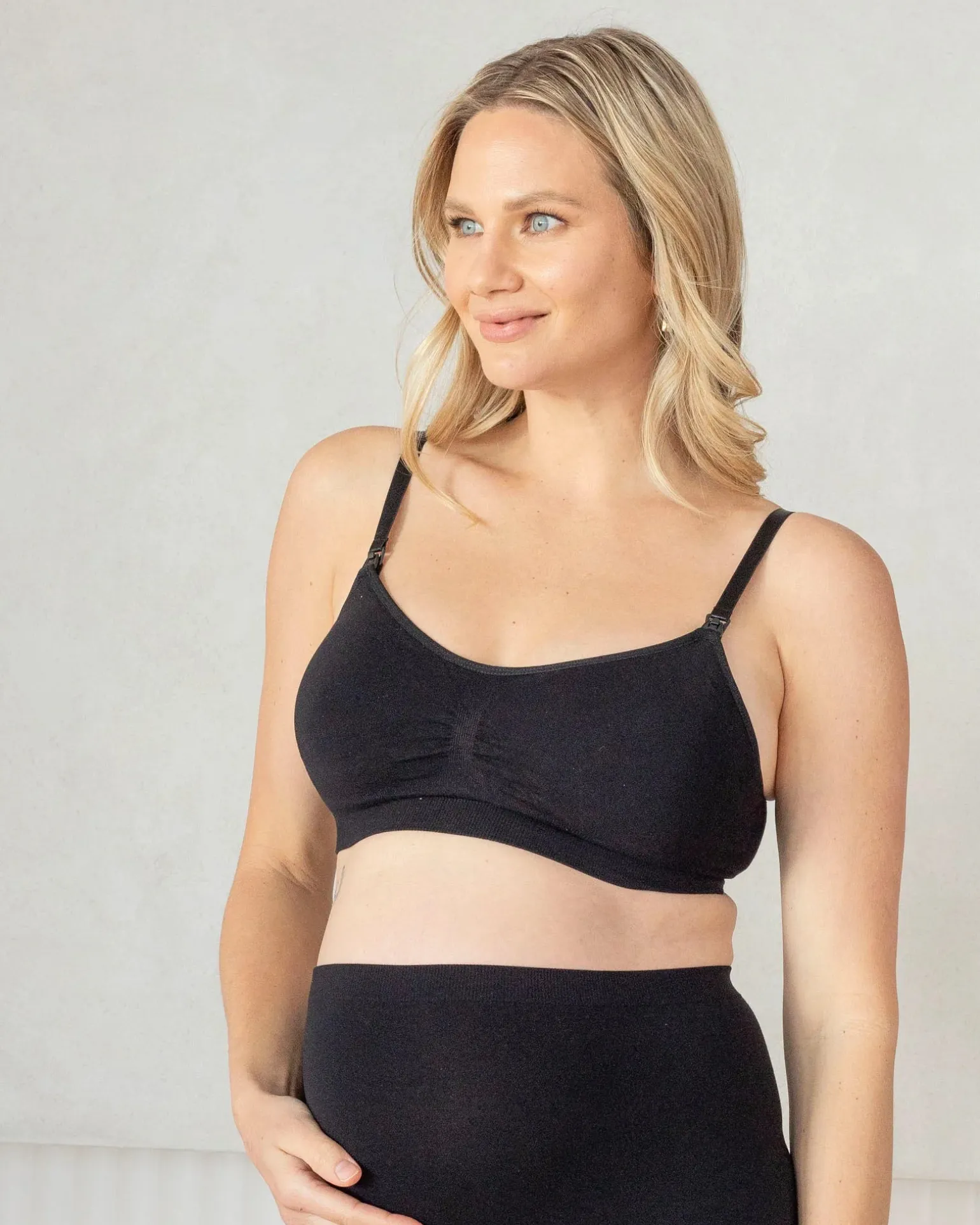 Everyday Maternity/Nursing Bamboo Bra in Black