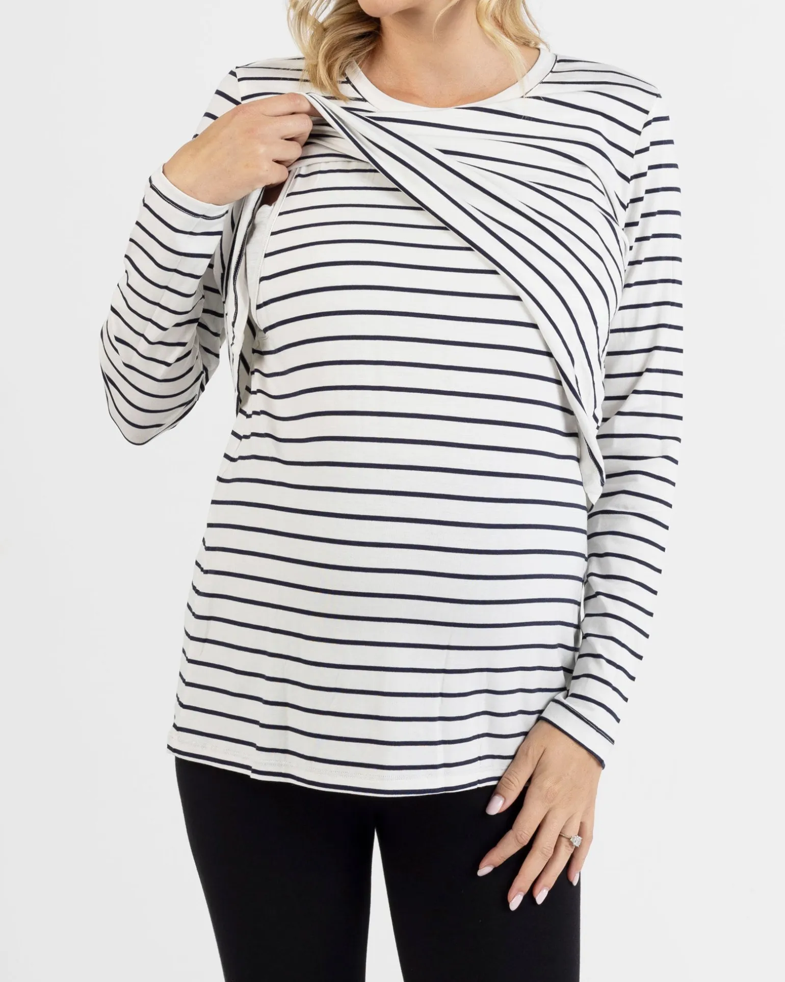 Leonie Maternity/ Nursing Stripe Top