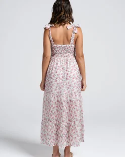 Lilliana Maternity Baby Shower Dress In Roseate Floral
