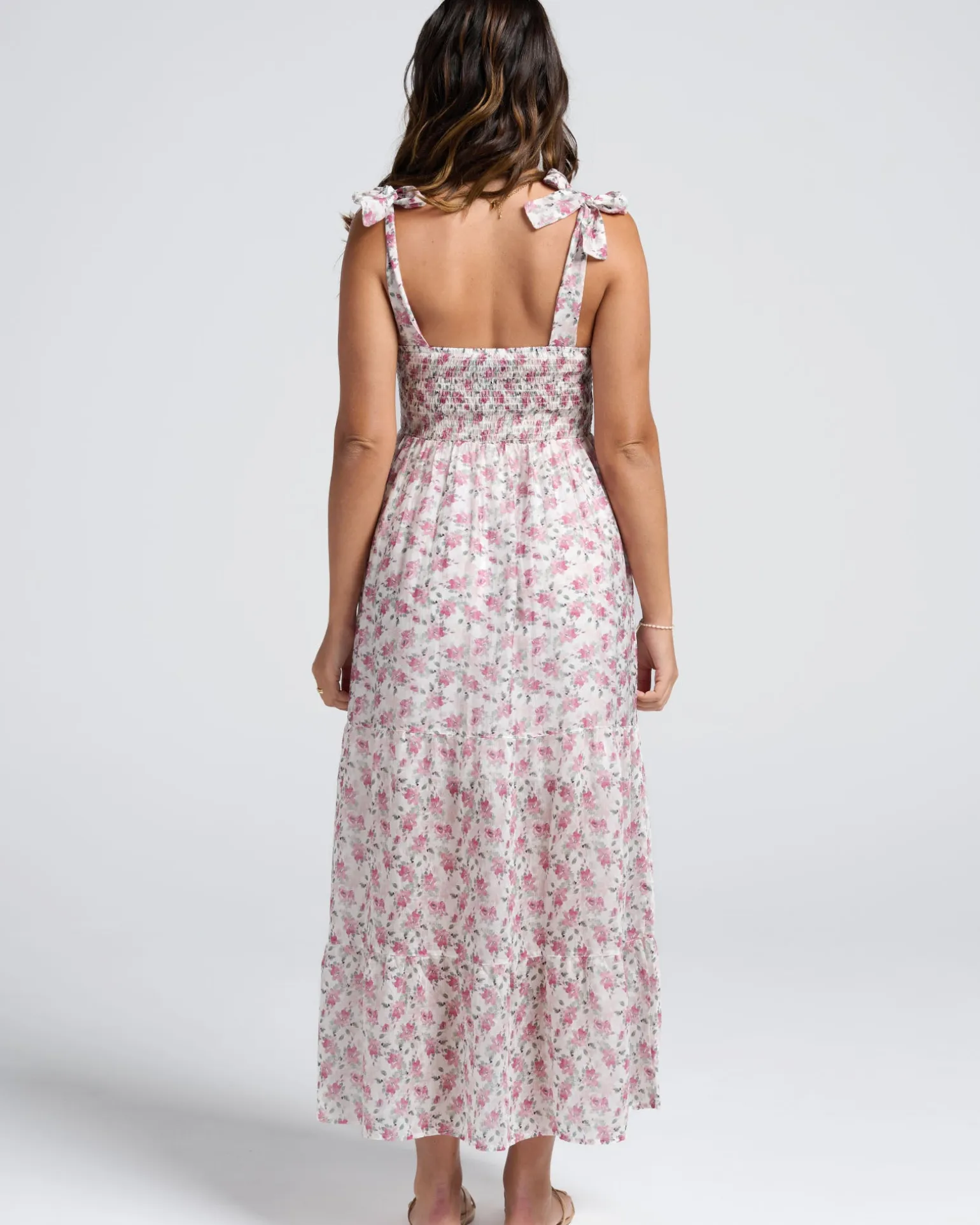 Lilliana Maternity Baby Shower Dress In Roseate Floral