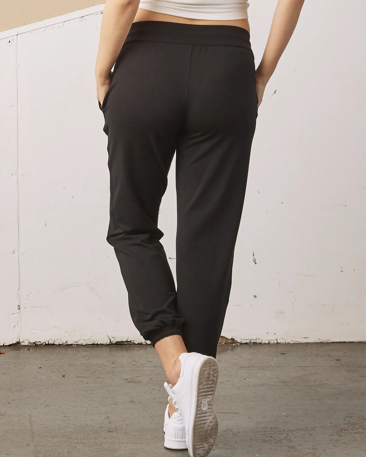 Low Waist Maternity Jogger/Lounge Pants- Black