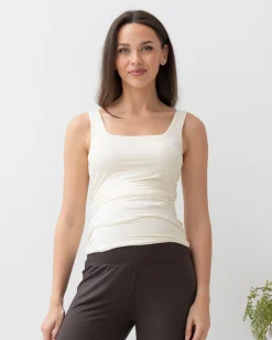Maternity Deluxe Modal Tank in Ivory