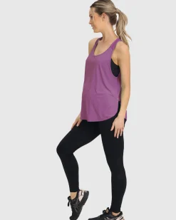 Maternity Gym Tank Top in Purple