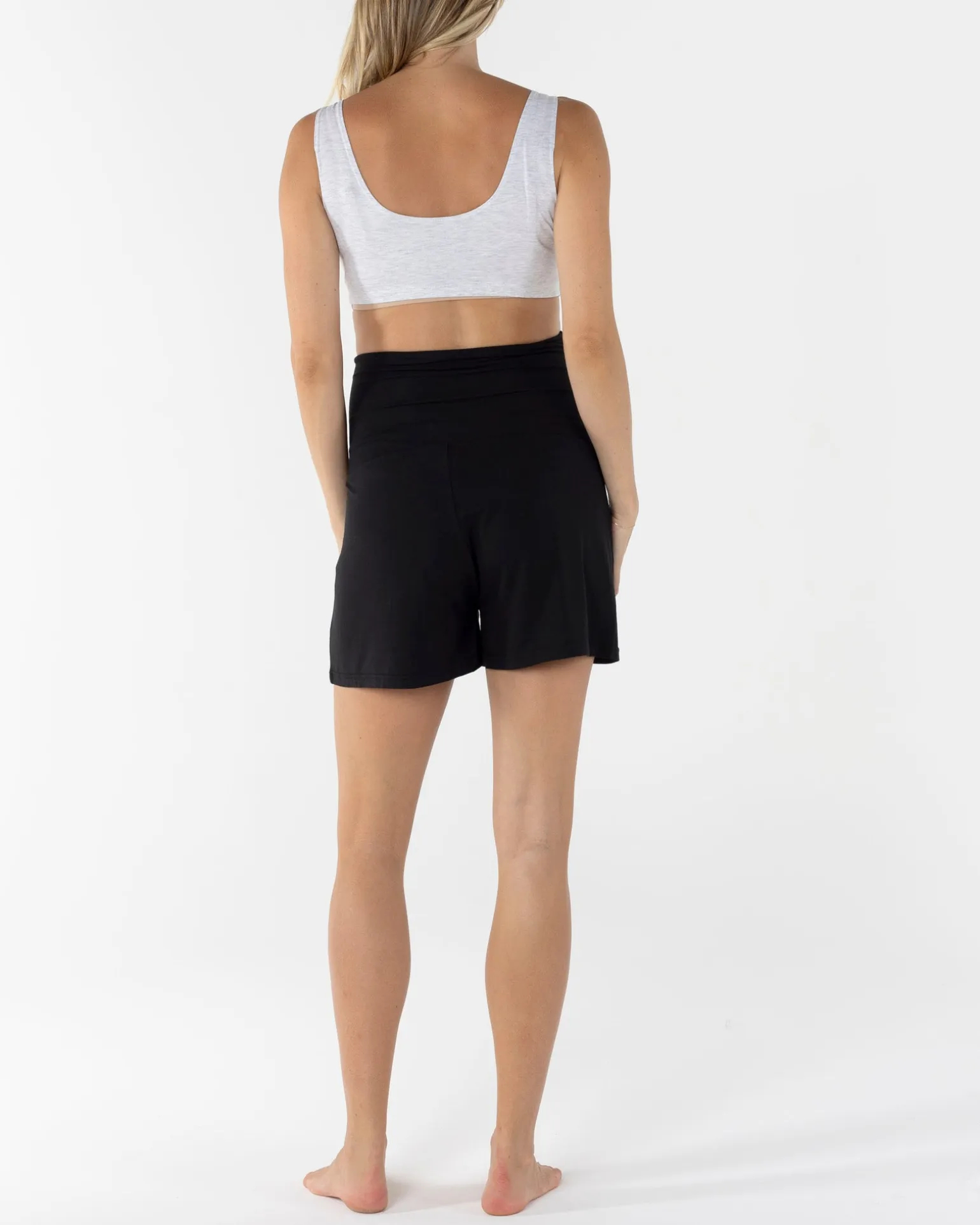 Maternity Lounge Shorts in Black