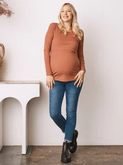Maternity & Nursing Long Sleeve Top