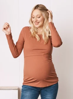 Maternity & Nursing Long Sleeve Top