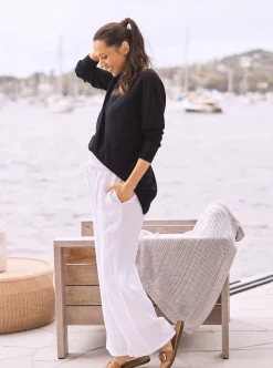 Maternity Oversize Wool Knit Jumper in Black