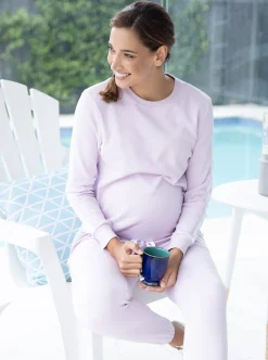 Maternity Sweatshirt in Lilac