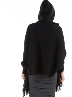 Maternity Wool Blend Winter Cape - Black