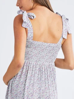 Maxi Liliana Maternity Dress in Iris Print