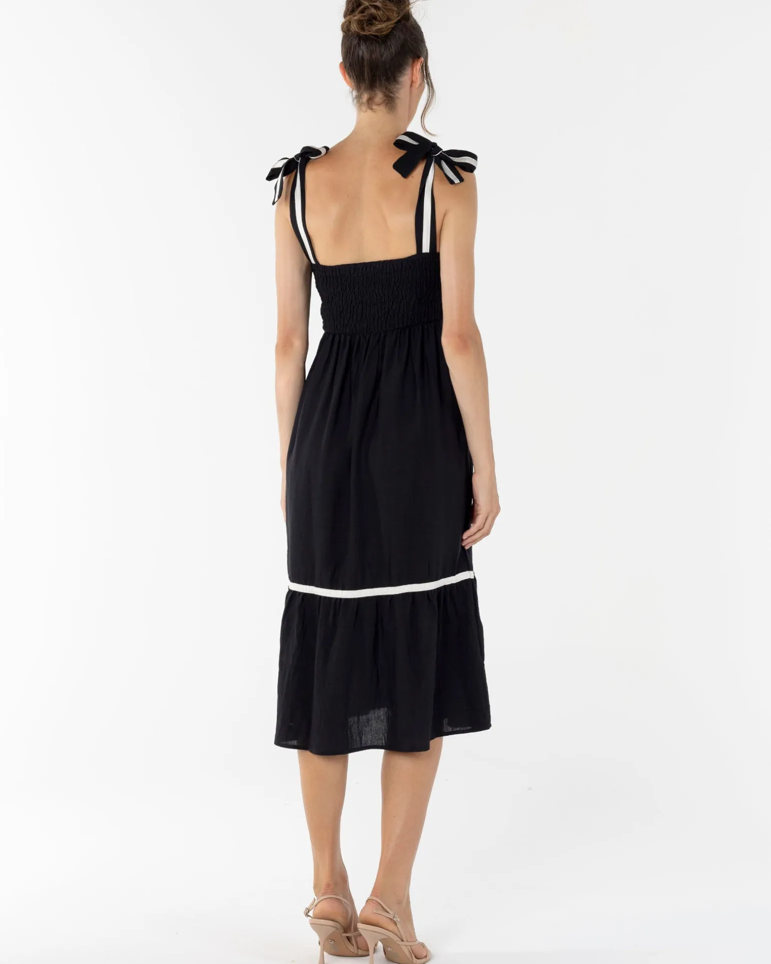 Meliza Maternity Party Dress in Black