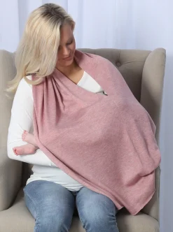 Moozie Mama Luxury Wrap Maternity & Nursing Cover in Pink