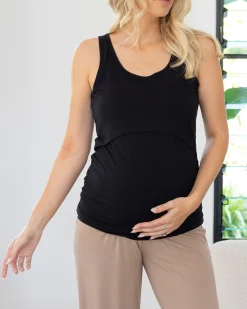4-Piece Essential Maternity Travel Set in Black/Brown