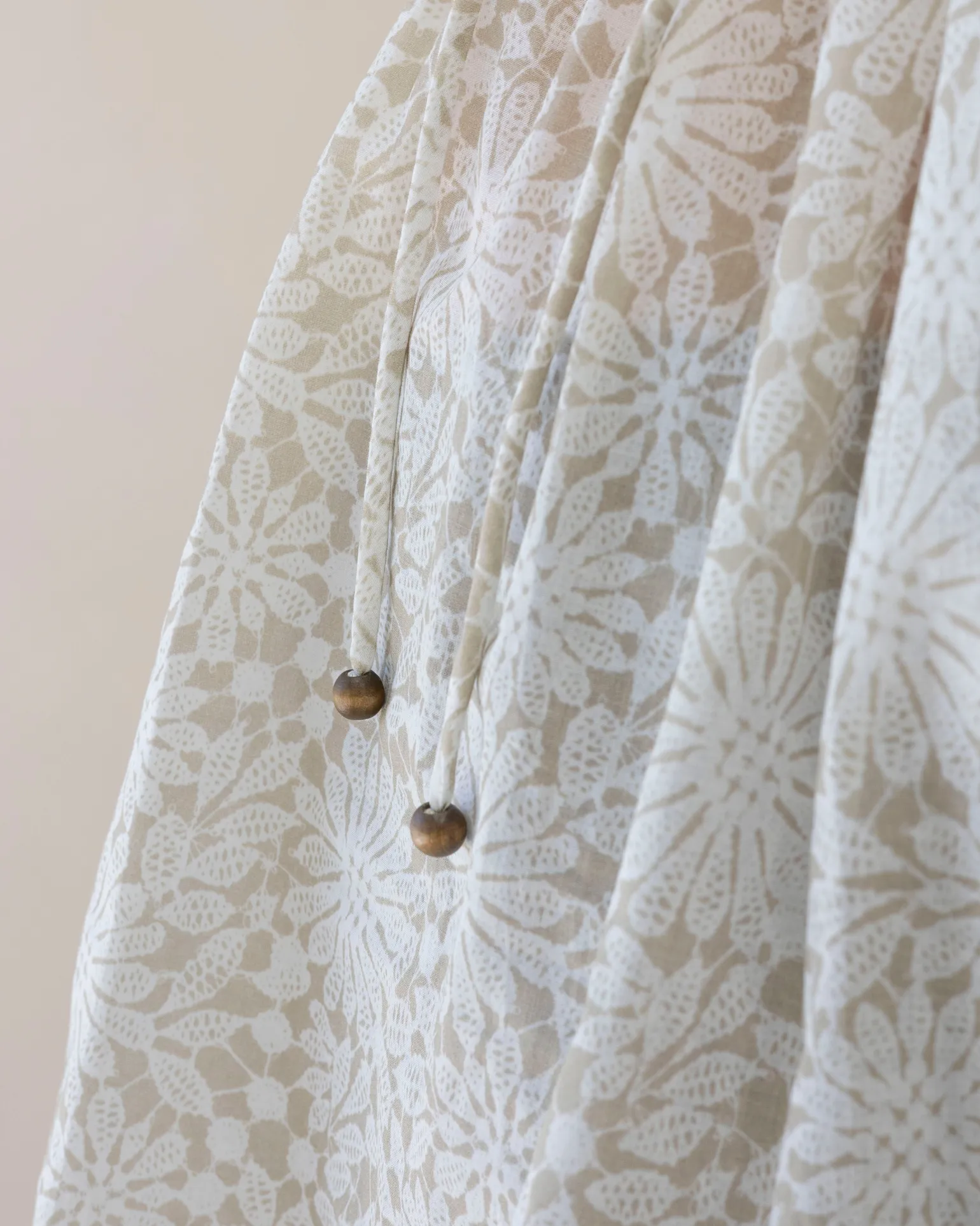 Romantic Daisy Sheer Cotton Dress-Olive