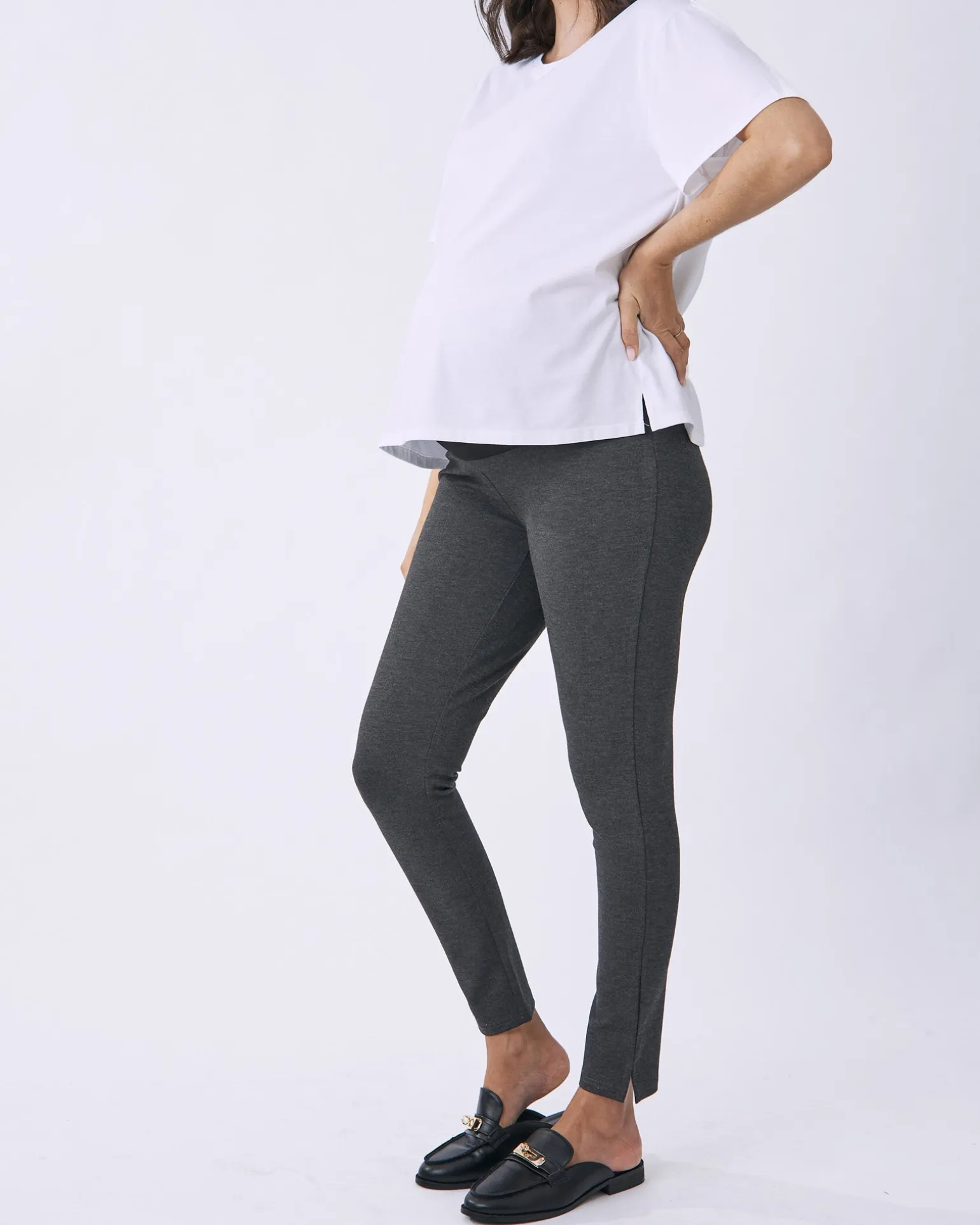 Zoe Slim Cut Ponte Maternity Legging Pants